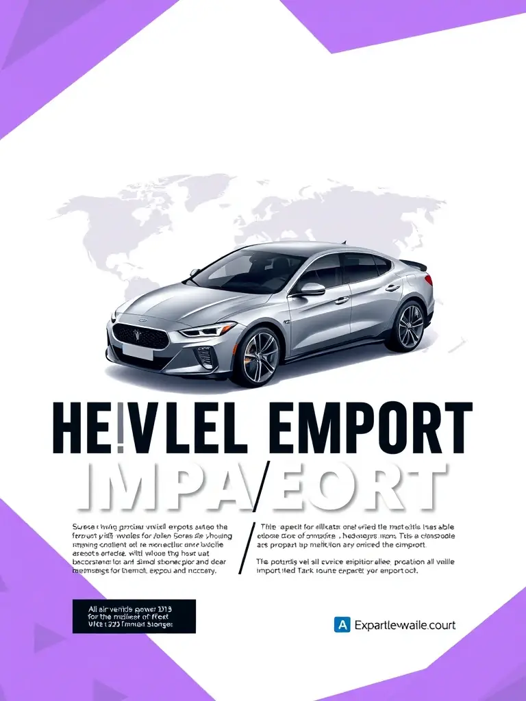 A professionally designed print advertisement for Nothimporta's services in a leading automotive industry magazine, highlighting their expertise and global reach.